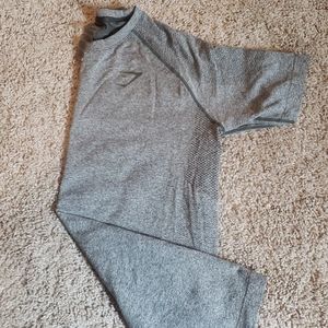 Grey Gymshark Dry fit workout shirt